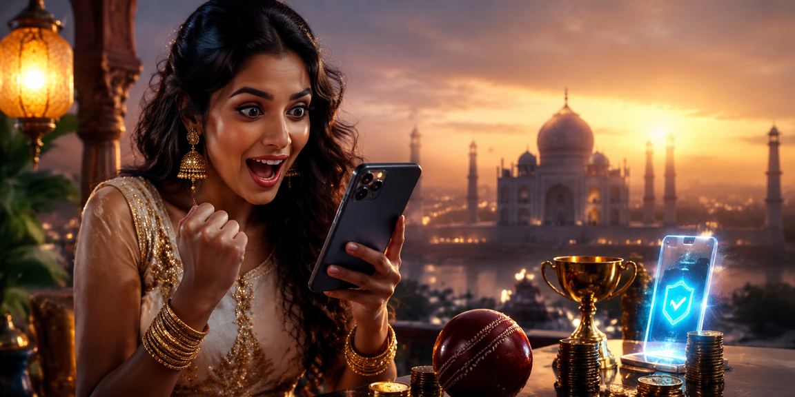 A player enjoying online slots on a mobile phone in an urban setting